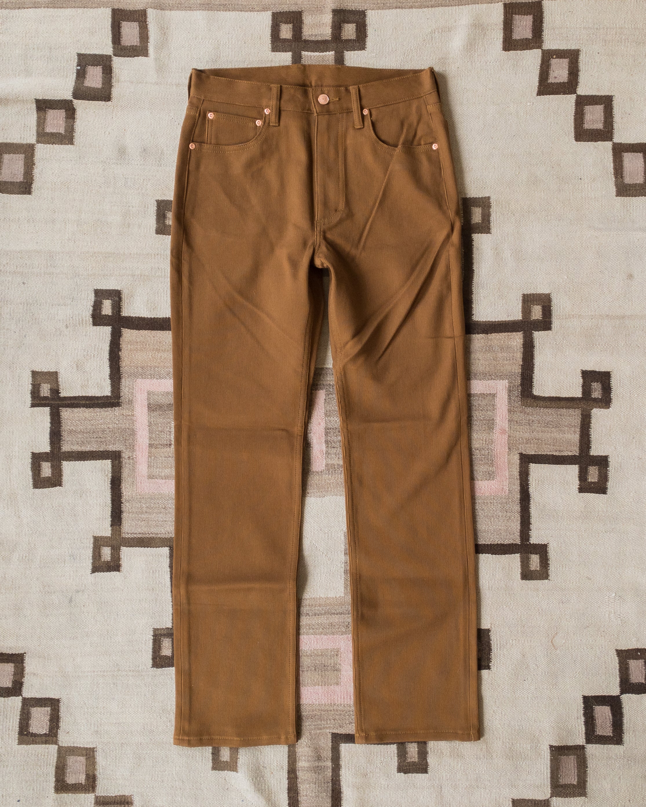 Bedford Cord Five Pocket Pants - Bay Brown - USA