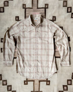 Washed Madras Button Down Collar Shirt - Earthtone Plaid