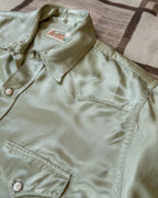 Satin Rodeo Shirt - Faded Olive